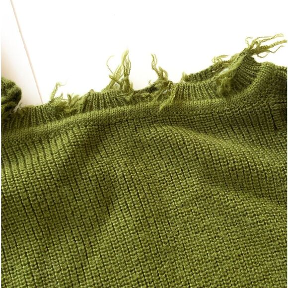 Lovers + Friends Arlington Sweater - Olive Green Size XS $158 RETAIL - Picture 5 of 10
